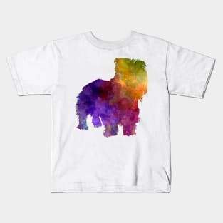 Irish Glen of Imaal Terrier in watercolor Kids T-Shirt